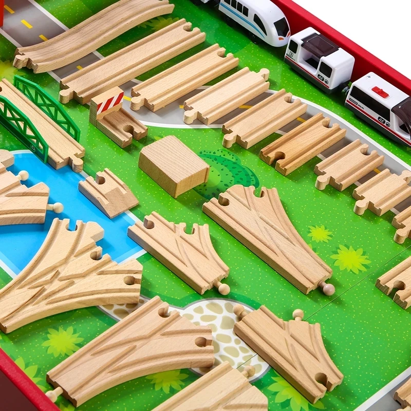 Wooden Railway Train Track Set Ring Circular Orbit Assemble Accessories Fit for Thomas Biro Toys Children Gifts | Игрушки и хобби