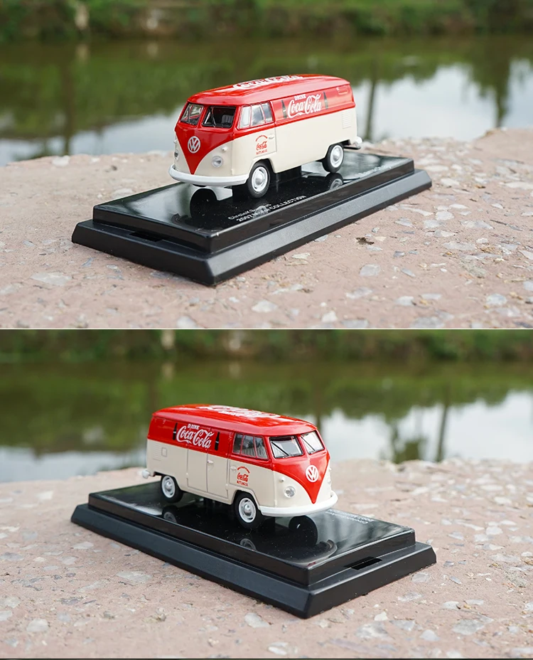 1: 64 VW фургон грузовой автобус T1 литая модель автомобиля игрушки Металлическая Модель автомобиля оригинальная коробка