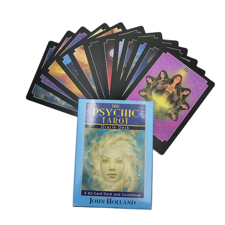 

Psychic Tarot Card 65 Sheet Oracle Deck Mysterious Divination Gameplay Fate Tarot Card Table Game For Adult Children Board Game