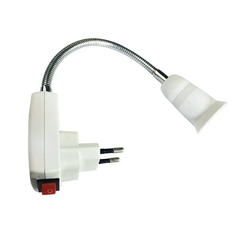

E27 bulb bulb socket socket adapter converter LED lamp base switch 40cm Eu plug
