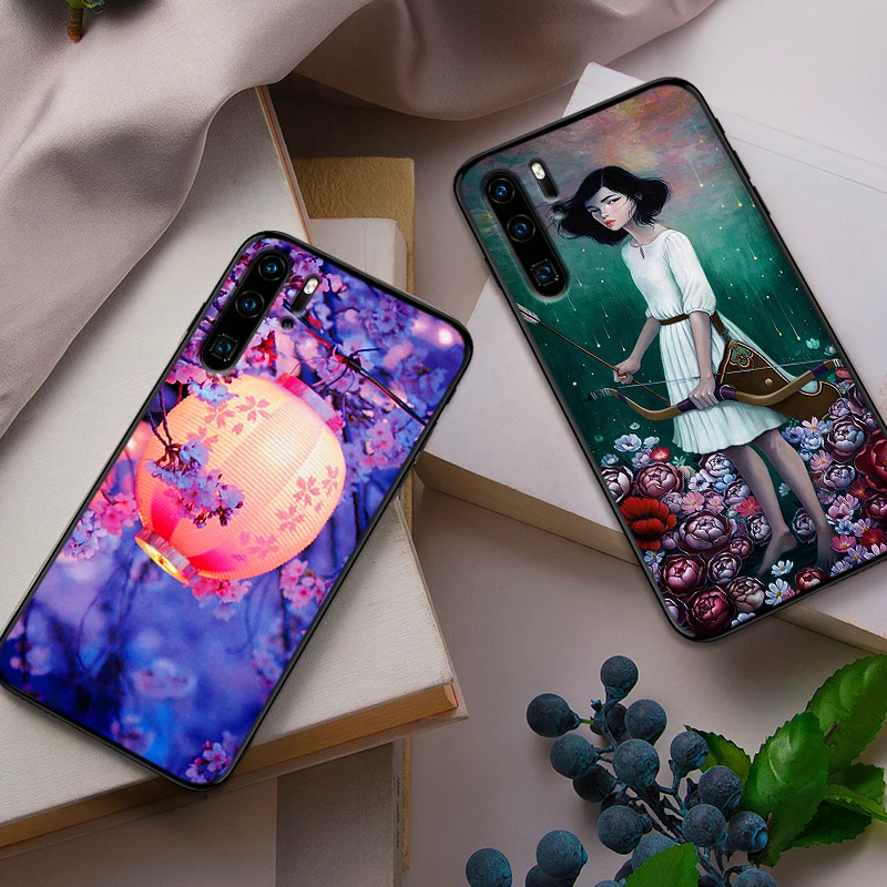 Южная Корея Искусство Мягкий силикон для huawei P30 Lite Pro P Smart 2016 2019 P8 P9 P10 P20