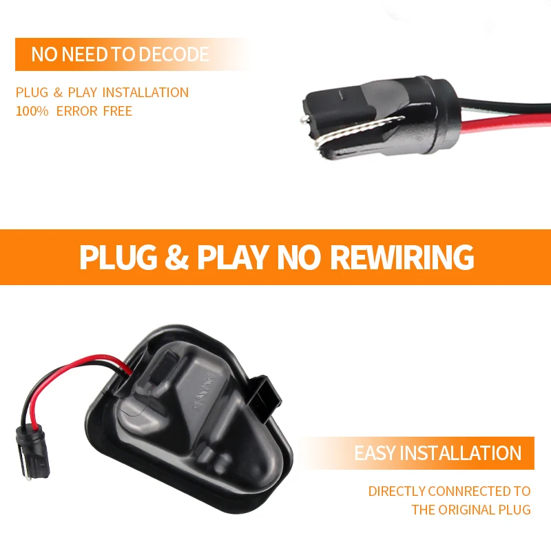 2 шт. светодиодная лампа под боковым зеркалом без ошибок для Volkswagen VW Passat EOS CC Scirocco