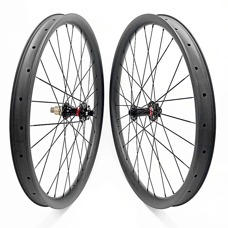 Bestellen 29 Zoll Tubeless Disc Carbon Räder 40x30mm BIN Carbon Felge 29 Fahrrad Rad Novatec D791SB D792SB 110x15 142x12 Bike Laufradsatz Mtb