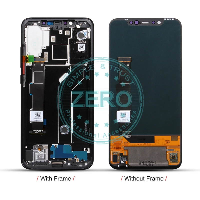 ЖК-дисплей AMOLED для Xiaomi Mi 8 10-точечный сенсорный экран Mi8 дигитайзер ЖК-дисплея