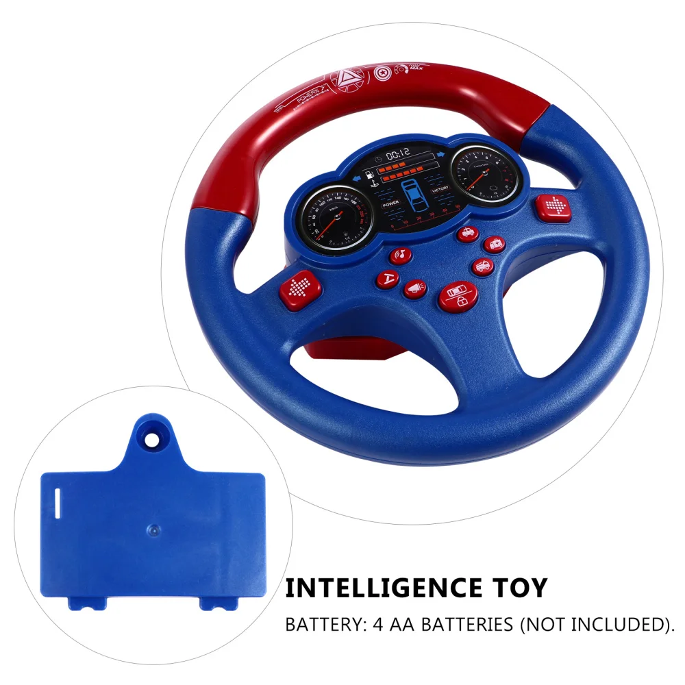 

Simulation Steering Wheel Driving Early Kids Creative without Battery