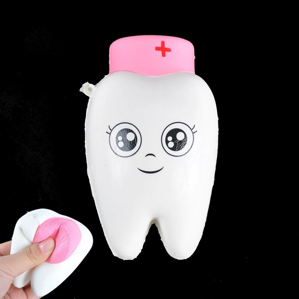 

Cartoon Teeth Doctor Jumbo kawaii Squishy Soft Slow Rising Squeeze Dentist Kid Toys Doll Gift Phone Straps Bread Cake 1Pcs