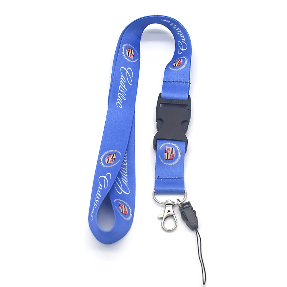 

VEHICAR Car Lanyard Neck Strap For Cadillac Auto Fashion Lanyard Keychain Key ring Car Keys House Keys ID Badges Card Cell Phone