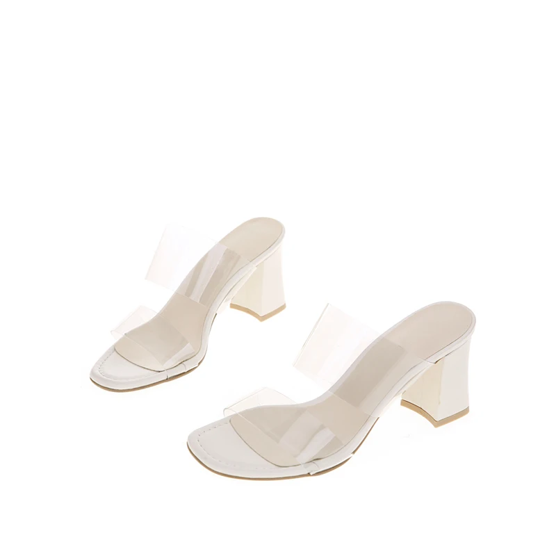 Сандалии на каблуке бежевые сандалии грубый каблук маленький размер 33-42 2020 |