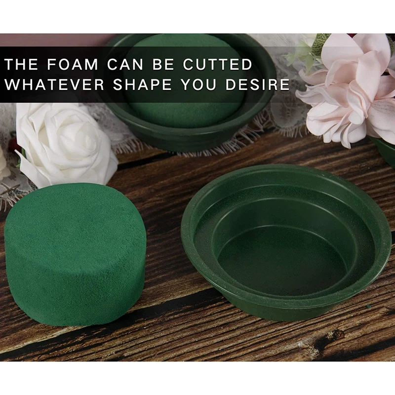 

20 Sets of Flower Mud with Bowls, Used for Wedding Floral Decoration, Used for Fresh Silk Flower Decoration