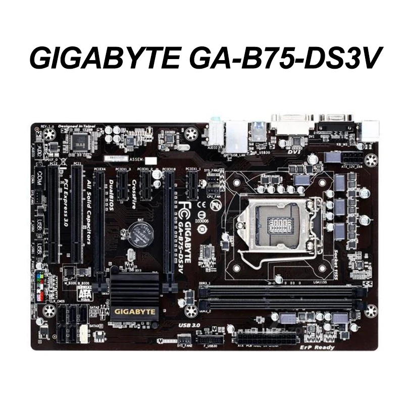 Для Gigabyte GA B75 DS3V гнездо материнской платы LGA 1155 DDR3 16 Гб USB2.0 USB3.0 Intel оригинальный