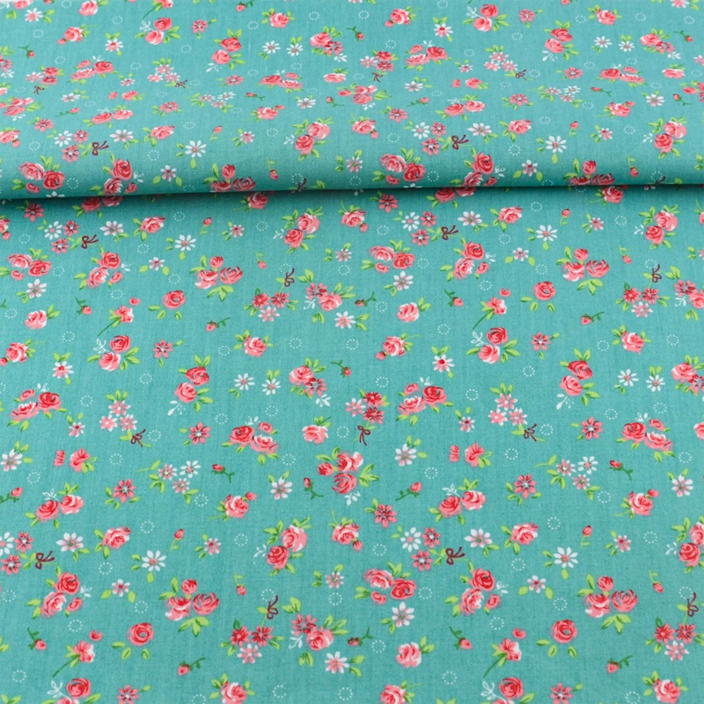 Booksew Half Meter Pink Little Flower 100% Cotton Fabric 50cmx160cm/piece Tissue Tecido Telas Tloth Quilting Patchwork Sewing|patchwork sewing|100%