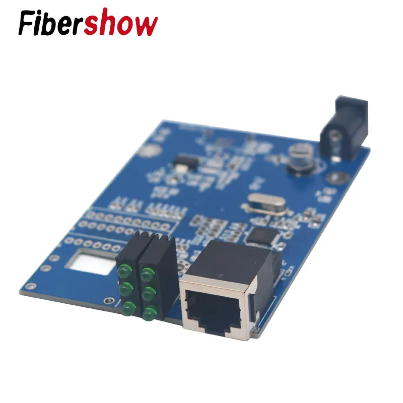 Pcba ethernet волоконный преобразователь Оптического Волокна медиаконвертер волоконный трансивер 1000 м полный PCBA с волоконным модулем