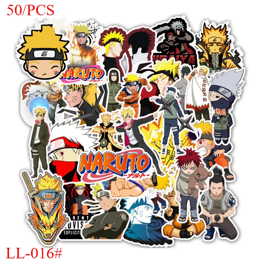 LL 016 #50/за штуку Бесплатная доставка японский мультфильм Наруто ПВХ Граффити