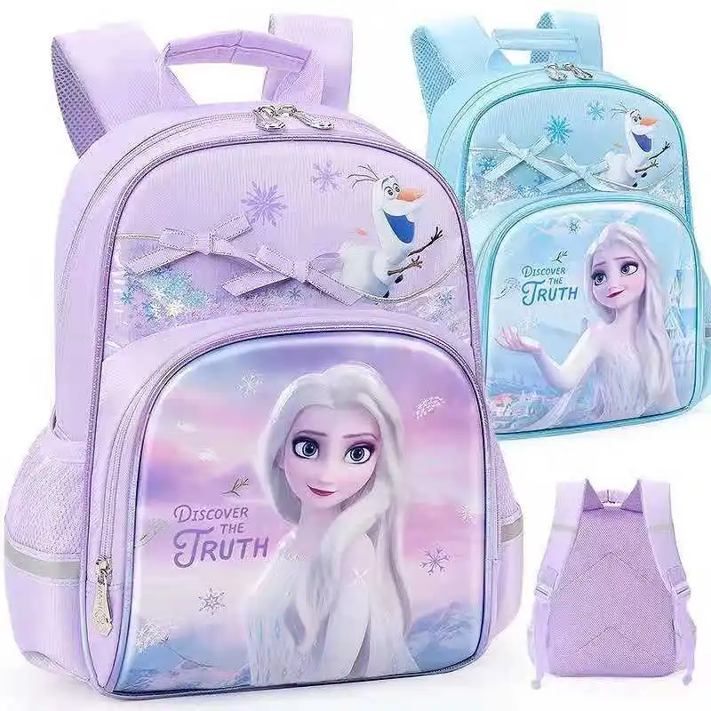 2021 Disney Frozen Kindergarten Backpack For Girls School Bags Age 3-8 Years Elsa Anna Large Capacity Kids Birthday Gift Mochila