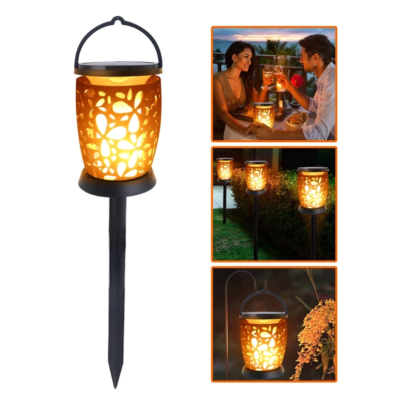 

96 LED Beads Solar Lantern Outdoor Hanging Waterproof Camping LED Landscape Lighting Decorative Night Lamp Solar Powered