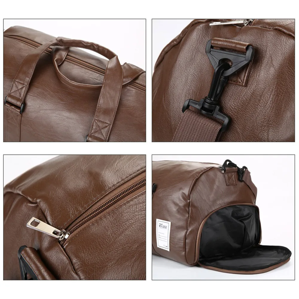 Сумка из искусственной кожи для фитнеса женская сумка йоги дорожная тоут через