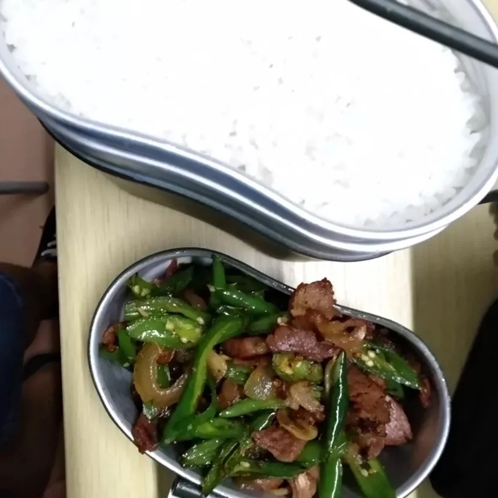 

Bento Tableware Survival Container Aluminum Outdoor Green Camping Durable Portable Heatable Leakproof Lunch Box Hiking Military