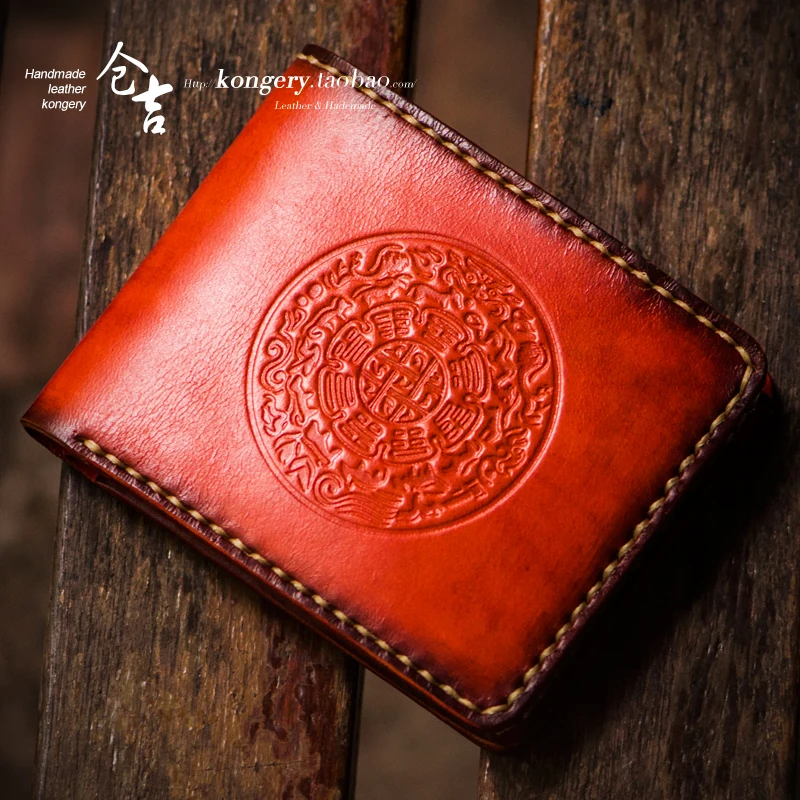 ★brief paragraph fold wallet restoring ancient ways men and women leisure contracted leather cross a wallet wallet