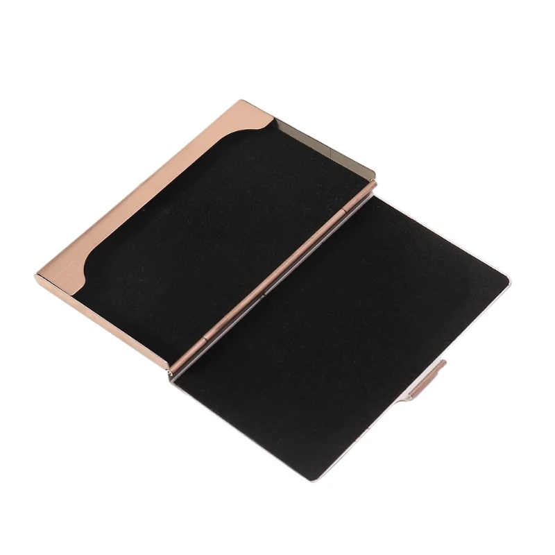 

Business Name Credit ID Card Holder Metal Stainless Steel Pocket Box Case M6CC