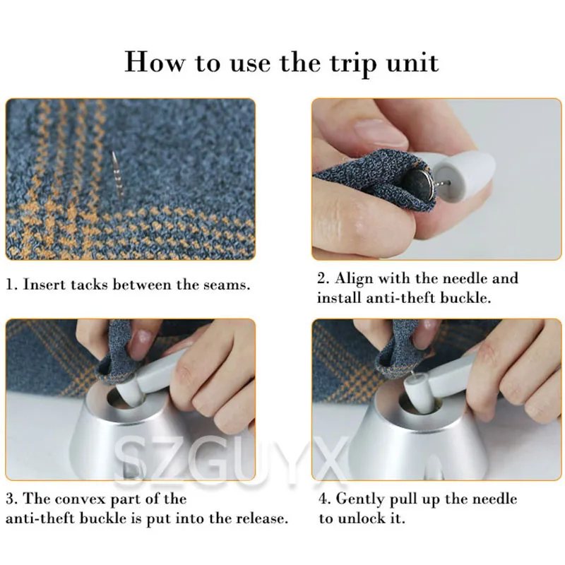 

Commercial strong anti-theft buckle Small portable anti-theft buckle Supermarket Product Clothes Tag Magnetic Button Nail Picker