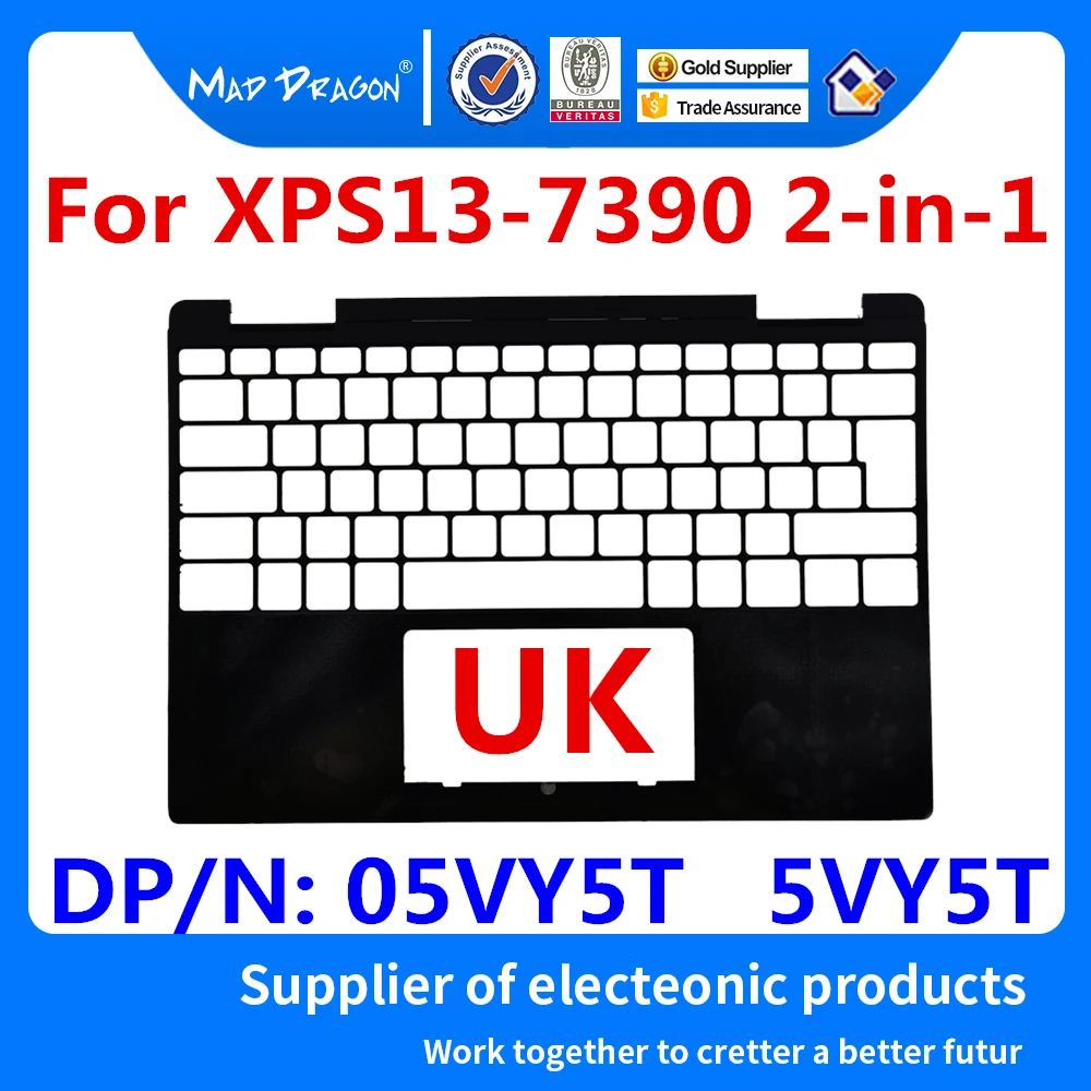 Новая Оригинальная Подставка для рук UK верхняя крышка корпуса C черный корпус Dell