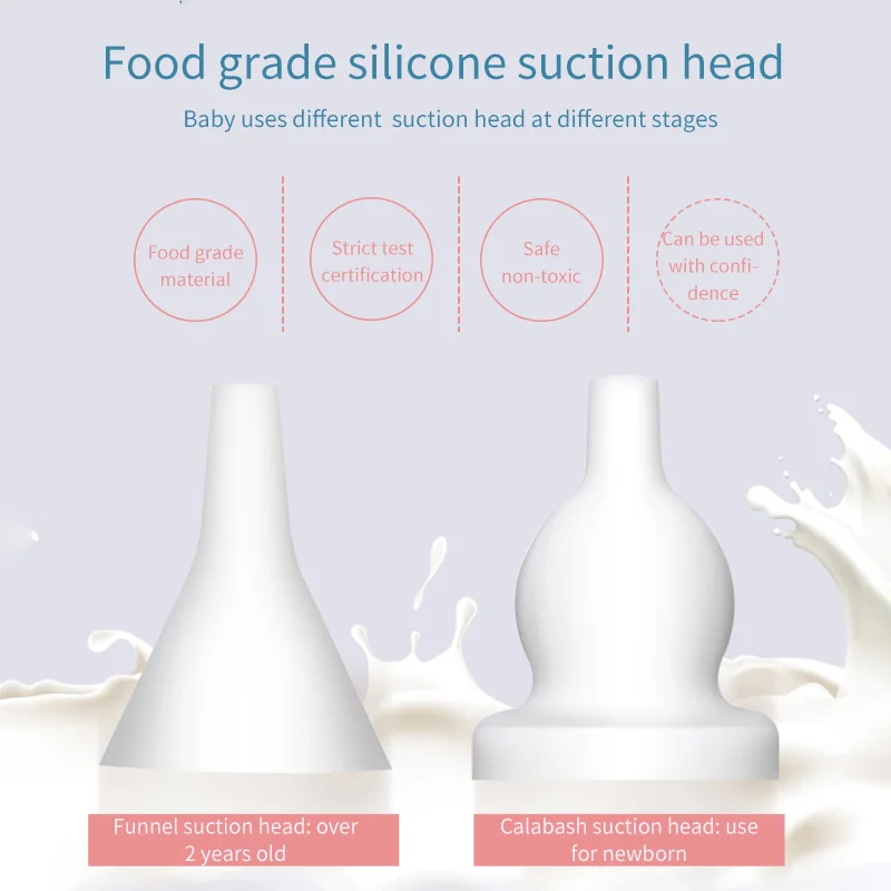 

Kid Baby Nasal Aspirator Electric Nose Cleaner Newborn Baby care Sucker Cleaner Sniffling Equipment Safe Hygienic Nose Aspirator