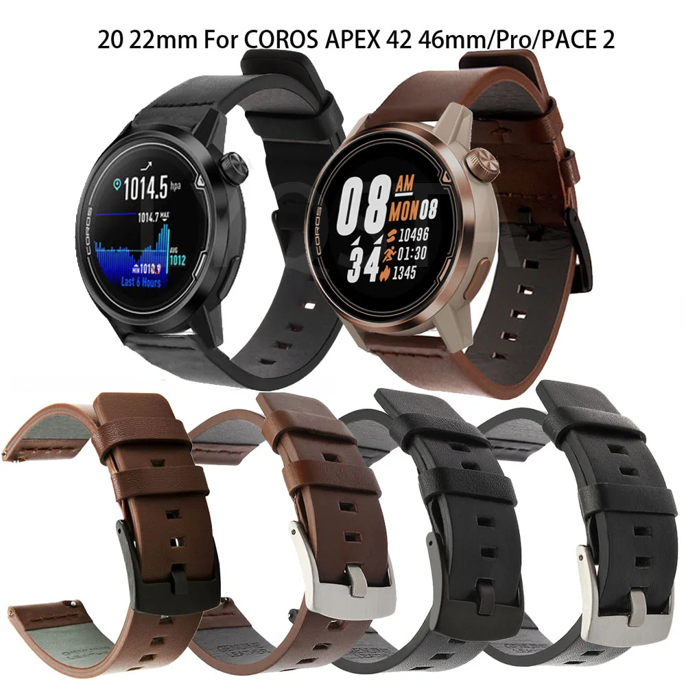 

Ремешок из натуральной кожи для COROS APEX Pro/COROS 42 мм 46 мм/PACE 2