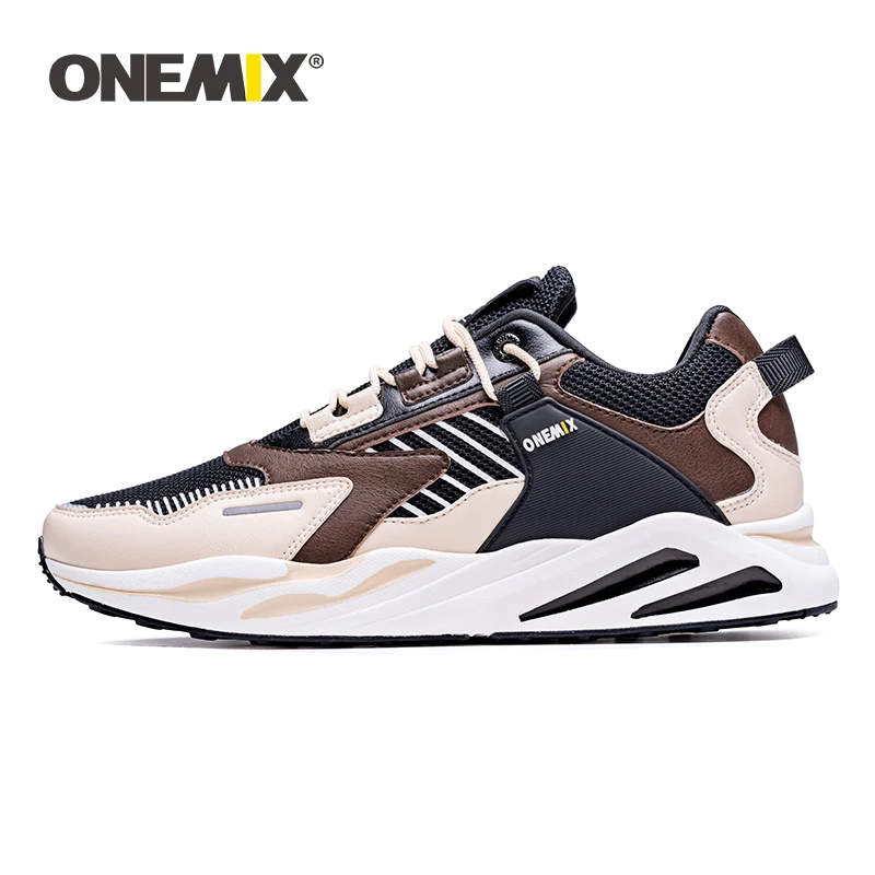 

ONEMIX Retro Running Shoes Men's Large Size Sneakers Wild Comfortable Casual Shoes Outdoor Travel Harajuk Walking Jogging Shoes