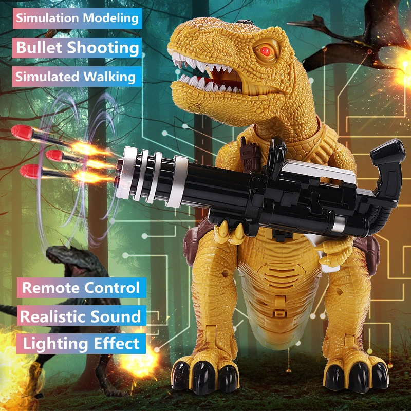 

Simulation Bullet Shooting RC Toys Realistic Sounds Lighting Effect Swing Walk Agent Modeling Wireless Remote Control Dinosaur