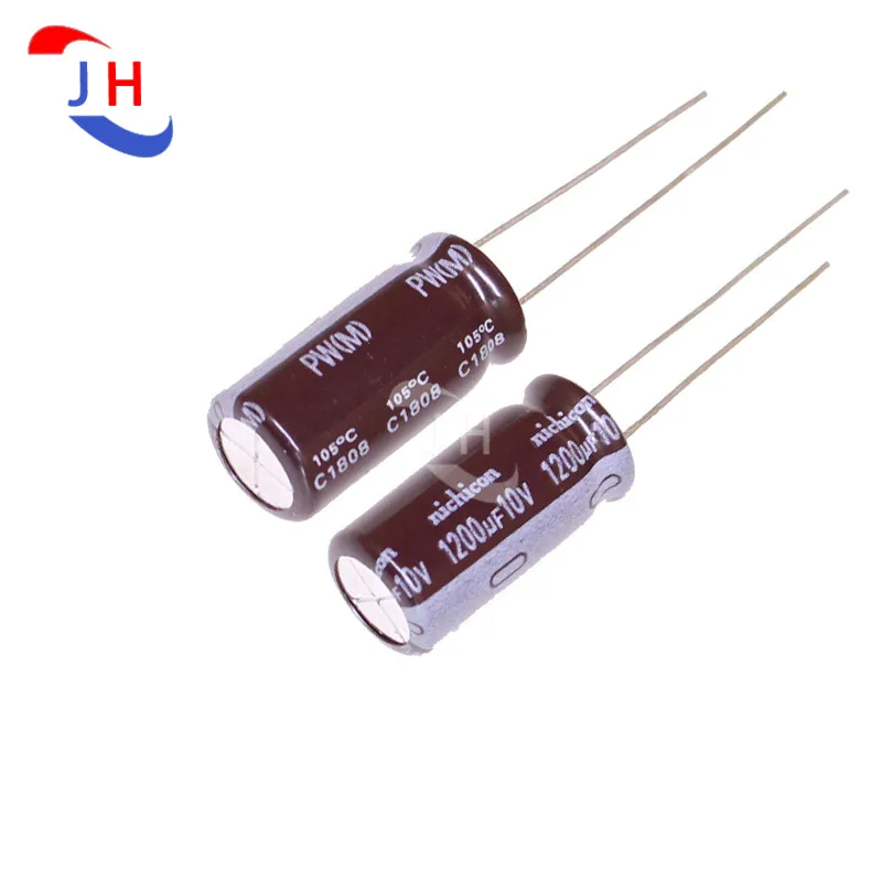 

20PCS Aluminum Electrolytic Capacitor 10v1200uf 10*20PW High Frequency Long Life 5.0mm Pin Distance 10V 1200UF