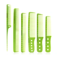 6 pcsset professional hairdressing hair cutting comb anti static measure comb hair stylist hairdresser styling hair comb set