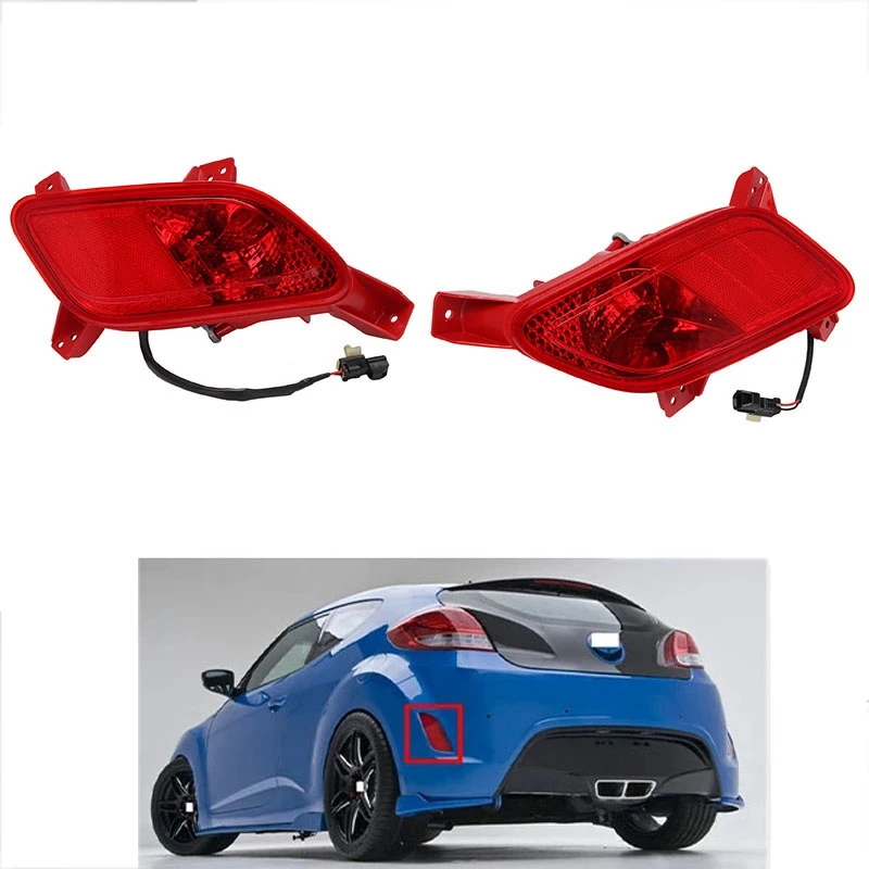 

Car Rear Bumper Foglights Lamp Rear Taillight for Hyundai Veloster 2011-2017