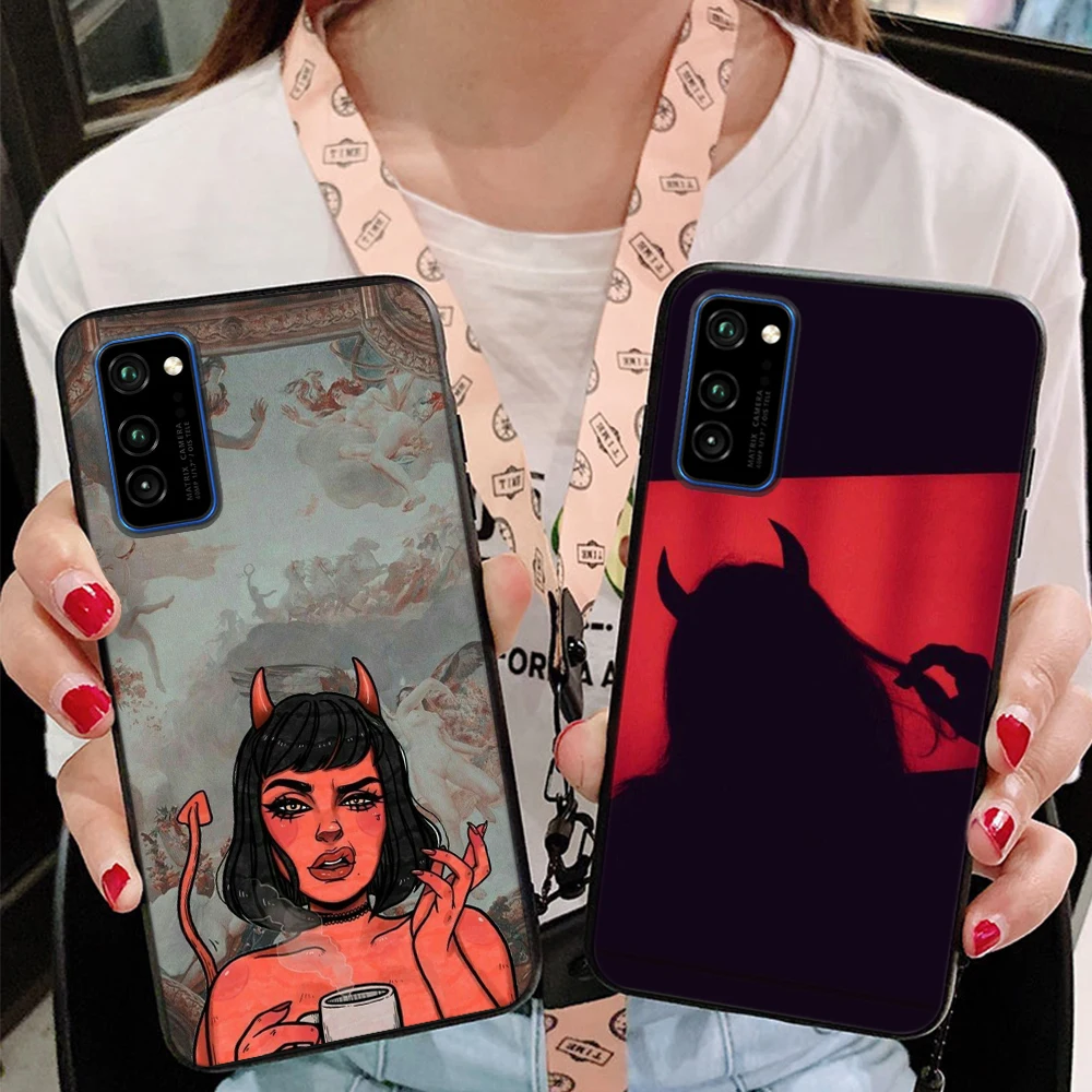 Чехол с демоном дьяволом для Huawei Y5P Y6P Y6 Y7 Y9 Prime 2019 P20 P30 P40 Lite E Honor 10i 20i 8X 9S 9A 10 20 9 Pro