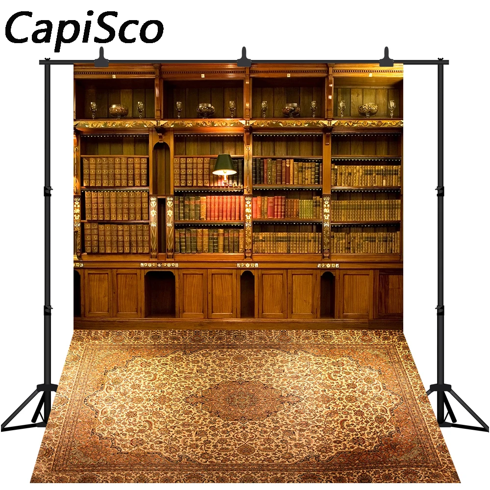 Capisco фоны для фотостудии книжная полка винтажный ковер школьный фон фотосессия