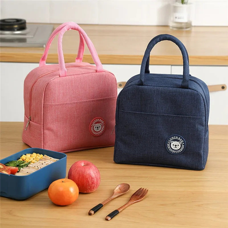 Lunch Bag Insulated Cold Solid Picnic Carry Case Thermal Portable Box Bento Pouch Container Food Storage Bags | Дом и сад
