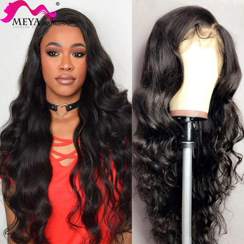 

30 inch Body Wave 13x4 13x6 Lace Frontal Human Hair Wigs Preplucked Brazilian 5x5 Lace Closure Loose Water Wavy Wig Black Women