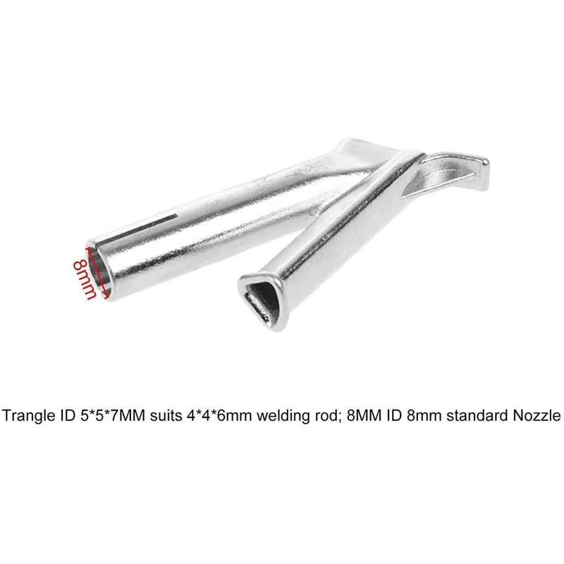 

4Pcs Welding Nozzle Mouth Tips 1 Flat Slit Shape 1 Shape 2 Round Shapes for Hot Air Plastic Welder Heat Torch
