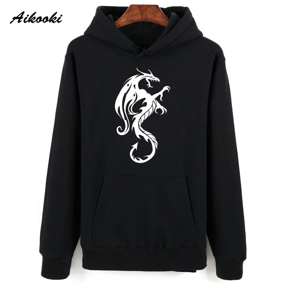 

Толстовка с капюшоном и драконом для мужчин и женщин, повседневный спортивный костюм из хлопка, кофта с капюшоном для мальчиков и девочек, О...