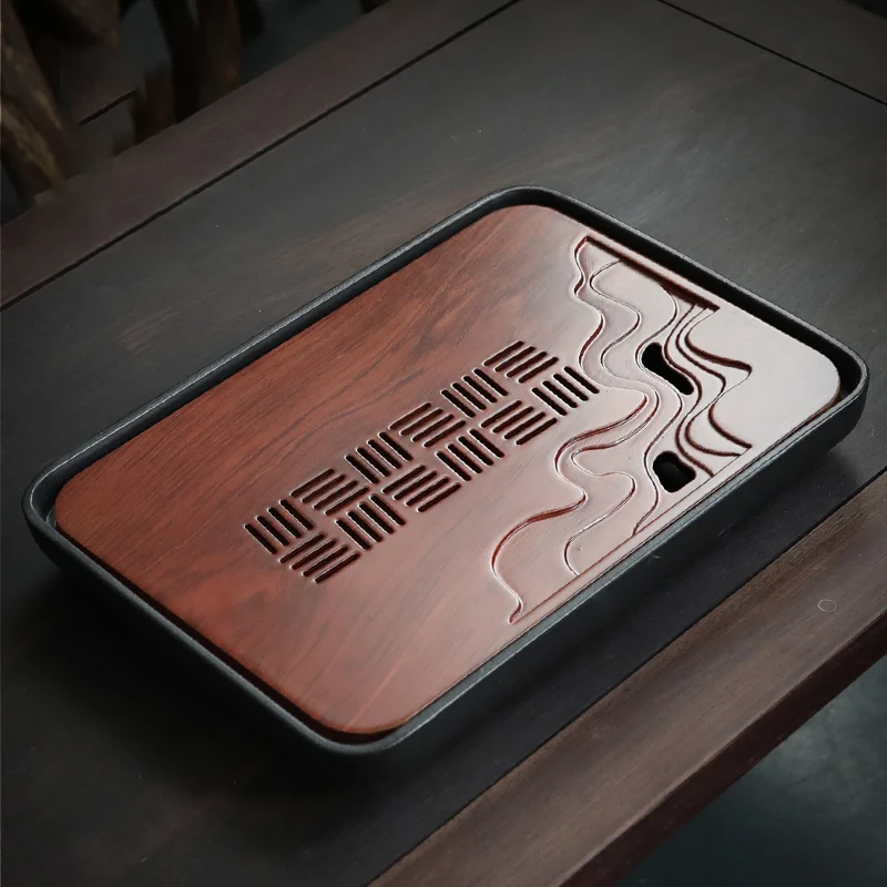 

Japanese Tea Trays Ceremony Kung Fu Bamboo Tea Trays Oriental Services Rectangular Storage Bandeija Decorative Tray HX560NU