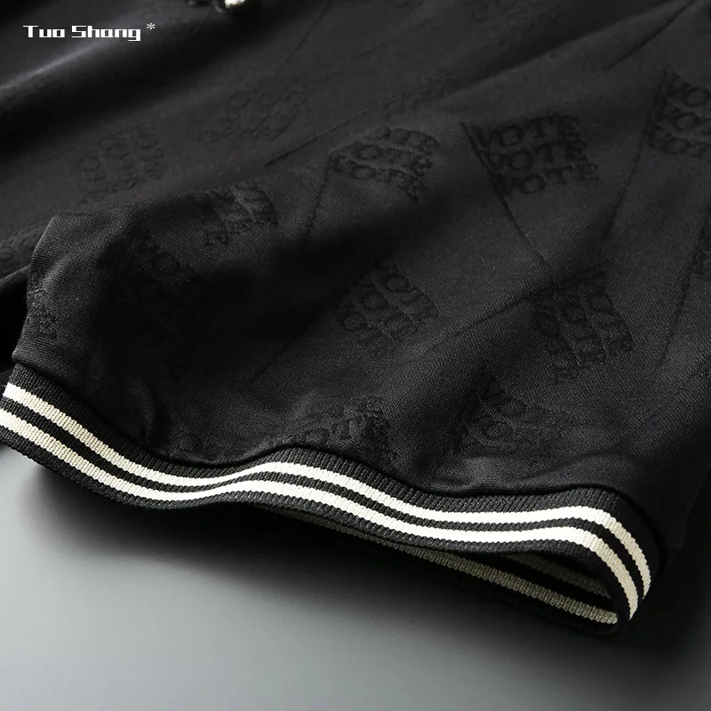 

2021 Bee Embroidery Men Polo Shirt Fashion Pattern Short Sleeve Summer Straight Cotton Polos Male Camisetas De Verano Hombre