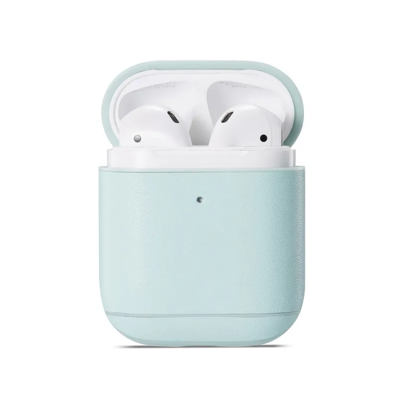 Чехол из натуральной кожи для Air Pods Беспроводная Bluetooth гарнитура бизнес футляр