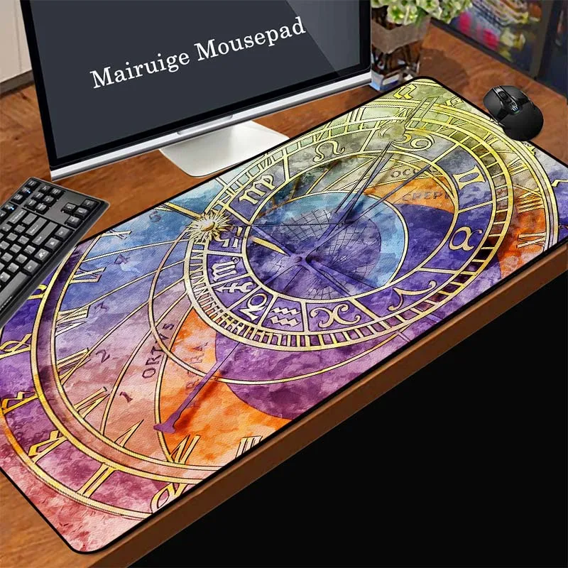 

Mairuige famous clock pattern mouse pad, beautiful home computer desk pad, suitable for csgo dota2 keyboard pad