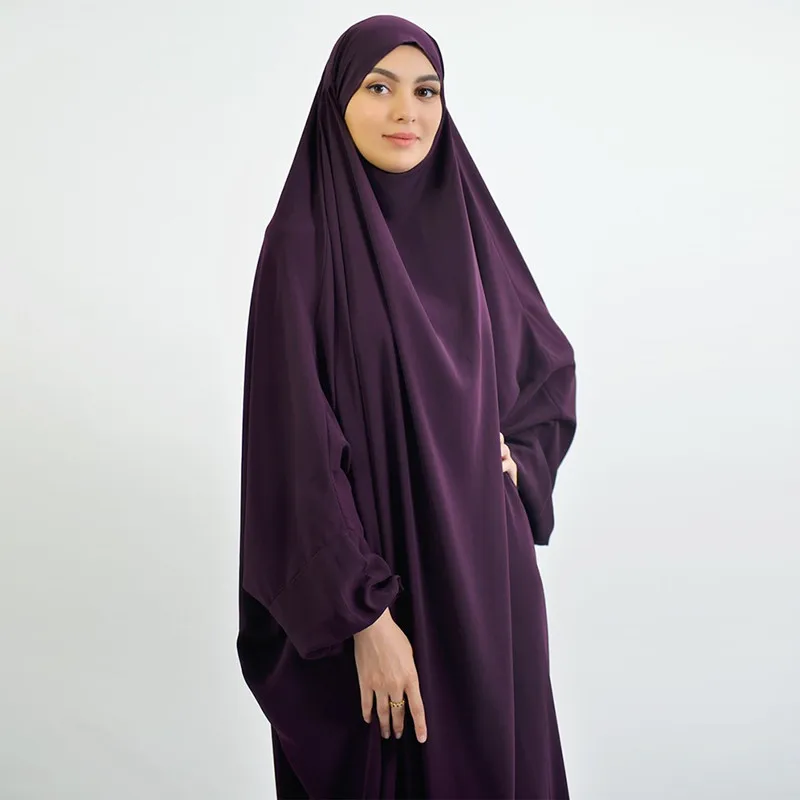 

Muslim Styles Fashion Women's Hijab Dress Dubai Abaya Femme Dresses Caftan Marocain Ramadan Prayer Dress Islamic Clothing 501