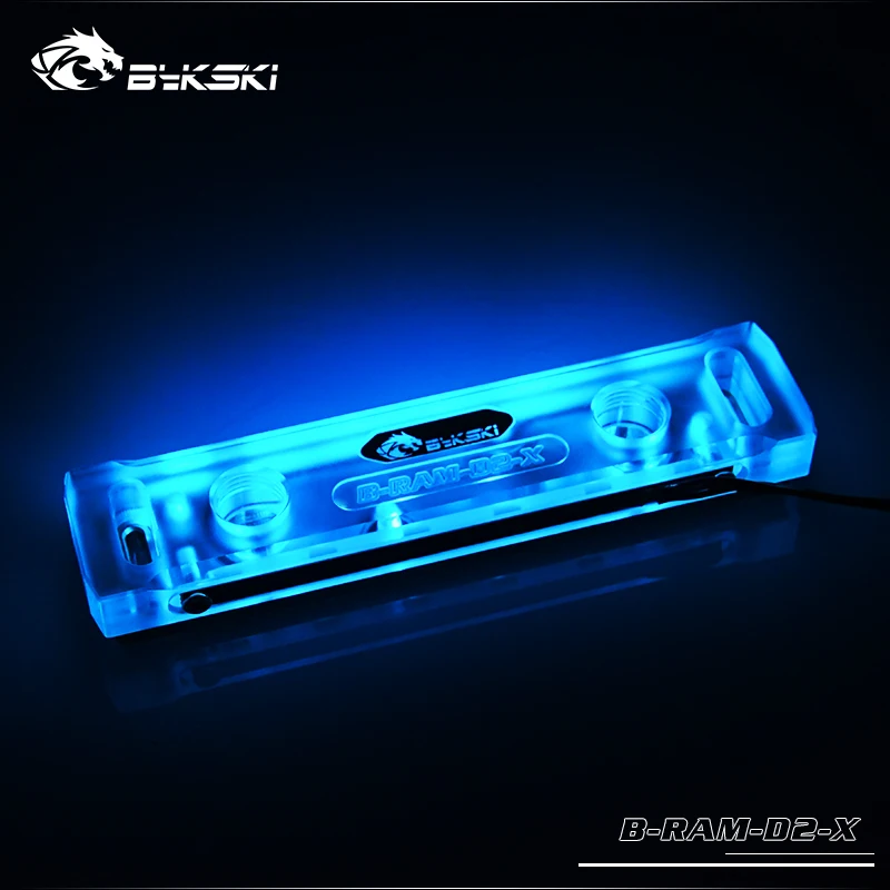 Bykski 2 канала RAM водный блок память акриловая медь теплоотвод охладитель RGB RBW
