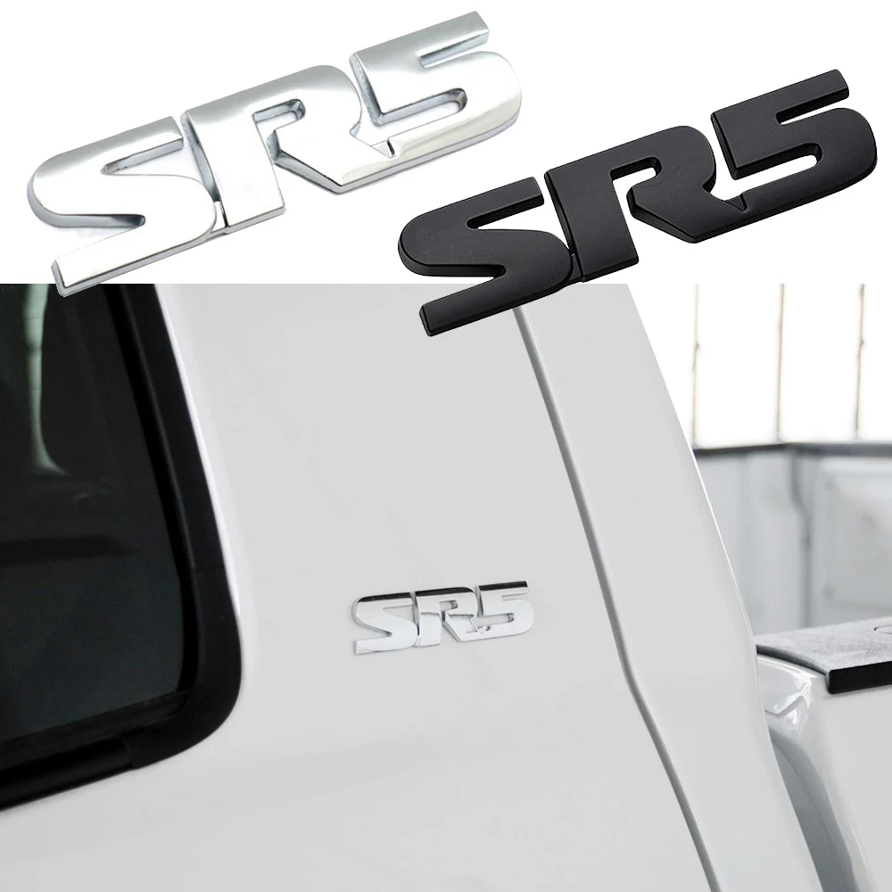 

Автомобильная задняя талия кузов SR5 логотип именная табличка Сменные аксессуары для Toyota Tacoma Tundra Insignia стикер серебристый черный