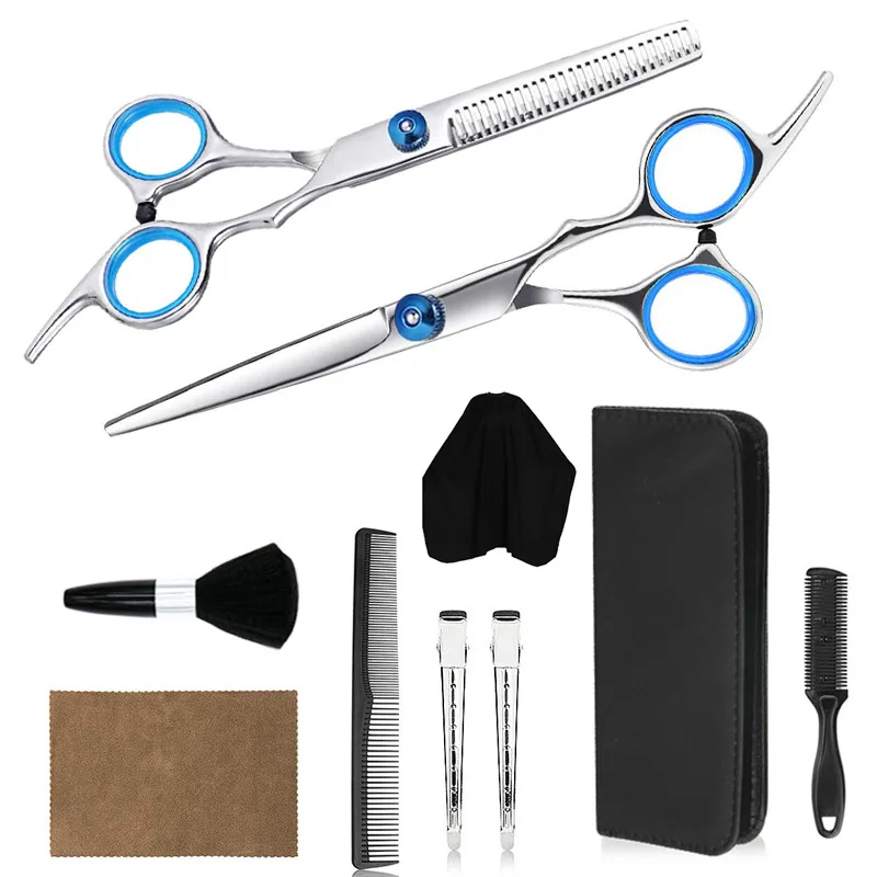 

Spot 6.0 Inch Professional Hairdressers Hair Scissors Japan 440C Salon Barber Cutting Scissors Set Thinning Shears Hair Clipper