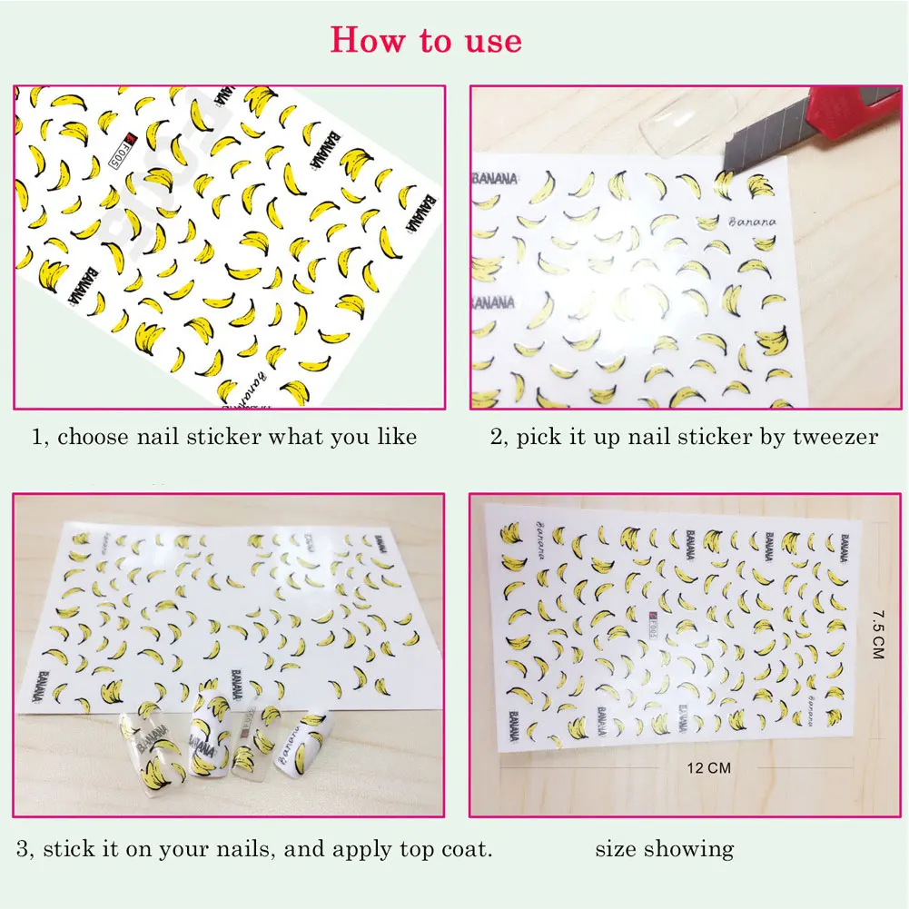 Ежедневно DIY подарок Искусство Наклейка на ногти нетоксичные дома тонкий