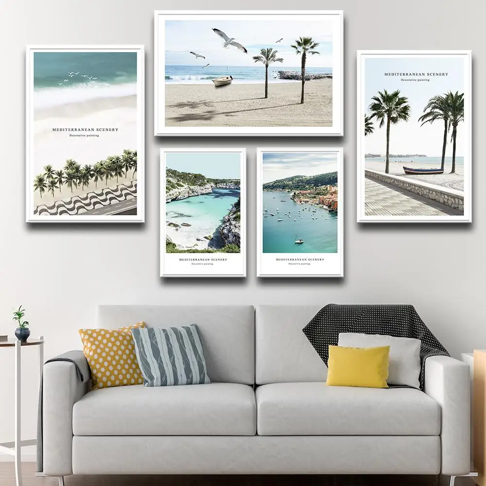 Персонализированные пляжные модные фотографии холст художественные принты и