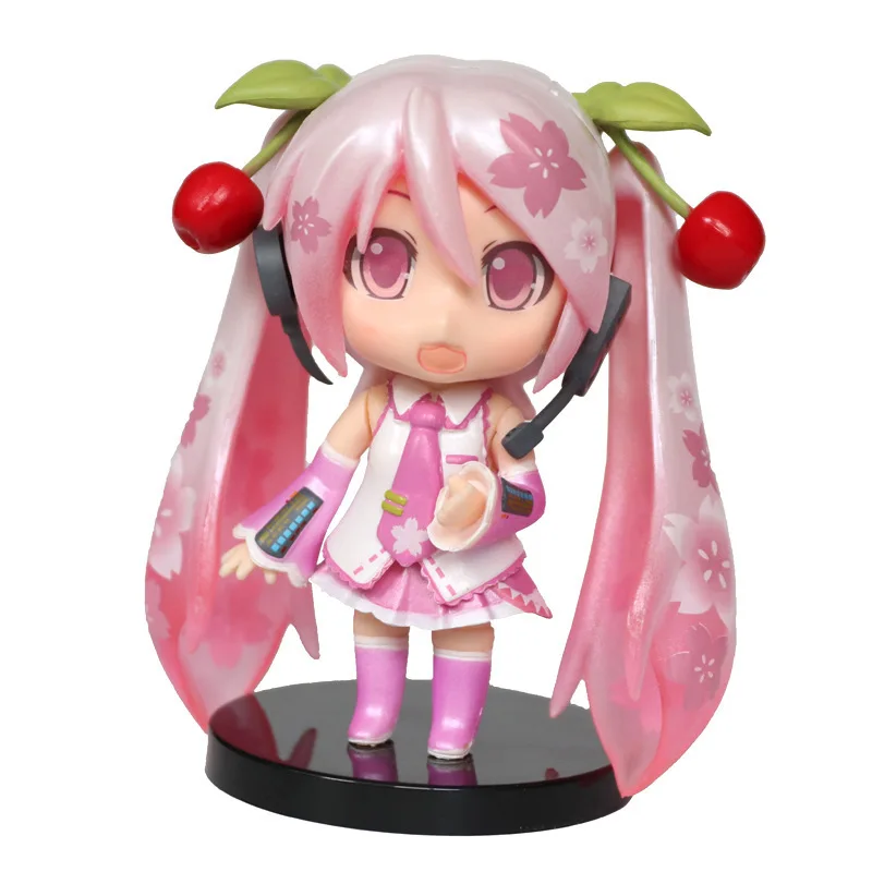 Фигурка героя Hatsune Miku Q фигурка с подвижными суставами 3 упаковки Vocaloid 10 см