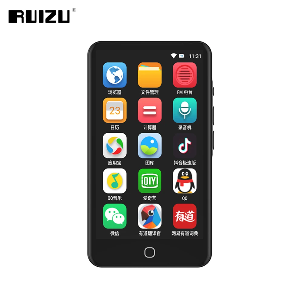 

RUIZU H5 Android WiFi MP3 Player 16G With Bluetooth 5.0 Smart Touch Screen HiFi Music Players With Built-in Speaker Walkman